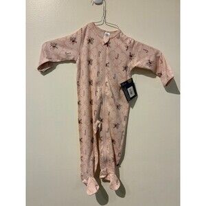 NWT Modern Moments Pink Candy Cane Sleeper - 6-9M